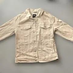 ベージュ デニムジャケット