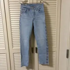 LEVI'S プレミアム　501 ライトブルー　サイドロゴデープ　デニムのサムネイル