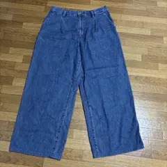 デニムワイドパンツ デニム