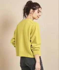 2/12(木)までの出品 beauty&youth イエロー セーター ウール