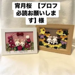 宵月桜　【プロフ必読お願いします】様専用ページ つまみ細工　フレーム飾り