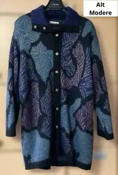 ビンテージバブリー古着 ウール　ニットカーディガン　オーバーサイズ　ニット