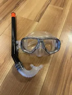 シュノーケルセット クリア/ブラック