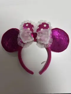 ミニー耳カチューシャ ピンク