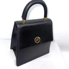 CARLYN ブラック ハンドバッグ ゴールド金具 - メルカリ