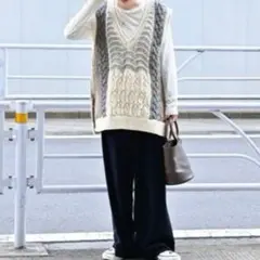 B.CSTOCK SIMPLICITE ハンドニットベスト