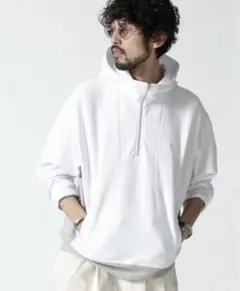 チャンピオン　reverse weave リバースウィーブ　白　グレー　フーディ