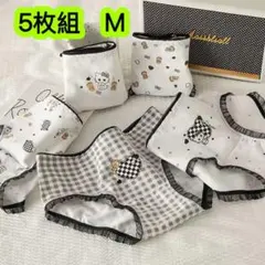 5枚組Ｍ160 中学生ショーツ ローウエスト可愛い女の子コットン綿下着　584号