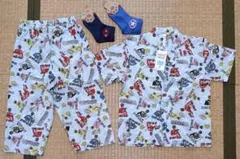 子供用　120 パジャマ上下セット　春夏秋　半袖　綿　新品