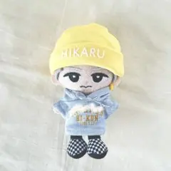 すのチル　チルぬい　服　グレーカレッジパーカー　黄色　SnowMan