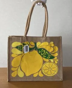 Trader Joe’s 麻素材レモン/ライム柄バッグ