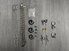 【アクセサリーセット・まとめ売り】チェーン・ボディピアス・イヤリング・リング