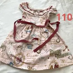 シャーリーテンプル　アリスワンピース　110cm