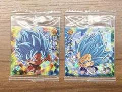 【未開封】ドラゴンボール　超戦士シール　孫悟空　ベジータ　W18-18 19