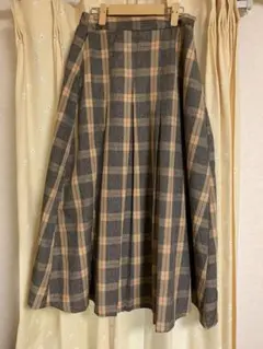 タータンチェック ロングスカート