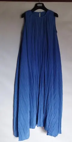 Mila Owen限定カラー ☆ランダムツイストプリーツロングワンピース／美品