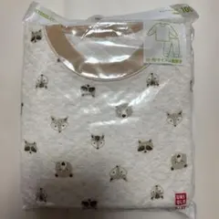 【新品未使用】UNIQLO 動物柄 長袖キルトパジャマ 100cm