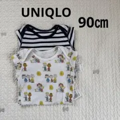 UNIQLO ロンパース長袖肌着２枚セット《90㎝》