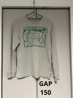 GAP Minecraft 長袖カットソー ライトグレー　150