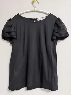 M-PREMIER COUTURE 半袖カットソー ブラック 38 美品のサムネイル