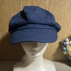 デニムキャスケット。しっかり深め。58センチ、新品未使用品❣️