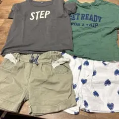 子供Tシャツ2枚とショートパンツまとめ売り