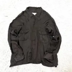 Mihara Yasuhiro 変形テンセルシャツ ダークブラウン Sのサムネイル