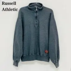 RUSSELL ATHLETIC ハーフジップ スウェット グレー