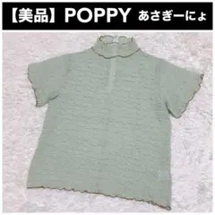 POPPY】あさぎーにょ ピンクウェーブチュールトップス/シースルー