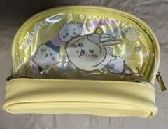 ちいかわ　うさぎ　ハチワレ　クリア二段ポーチ　メイクポーチのサムネイル