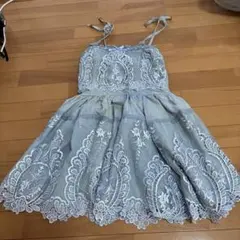 d*7様 LIZLISA レース装飾 フレア　ワンピース