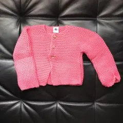 秋冬　プチバトー ニットカーディガン 12m 74cm