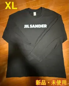 【新品•未使用】JIL SANDER プリント長袖Tシャツ XLサイズ ブラック
