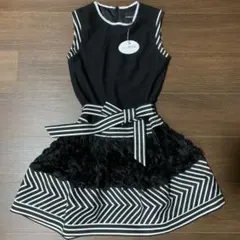 新品未使用　タグ付き　エミリアウィズ　愛沢えみり　リボン　ワンピ　ストライプ