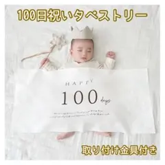 0330 100日祝い タペストリー お食い初め ベビーフォト 月齢フォト