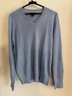 BANANA REPUBLIC サマーセーター ライトブルー 高級素材 M