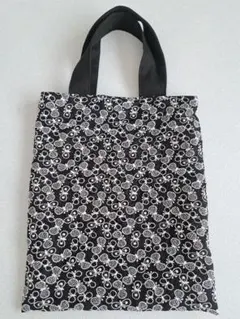 ハンドメイド　トートバッグ　ペタンコバッグ