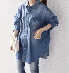 ぽ*ろ様 SHIPS別注 Wrangler:〈手洗い可能〉ウエスタンビッグシャツ