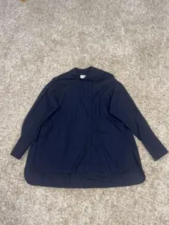 [お値下げ可能] LILY BROWN 襟付きネイビー 長袖シャツ