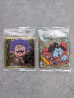ONE PIECE ウエハースシール 2枚セット　ジンベエ イワンコフのサムネイル