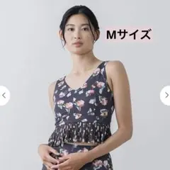 SUKALA ローズプリントブラトップ ブラック Mサイズ
