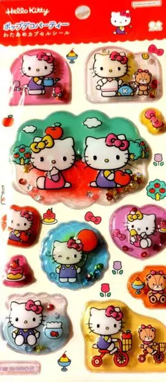 サンリオ ハローキティ ポップデコパーティー わたあめカプセルシール