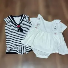 女の子　半袖　70-80センチ　ロンパース　まとめ売り