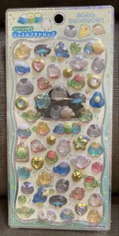 新品　カミオジャパン　ストーンつきジュエルプチドロップ　ふわふわとりのなかまたち