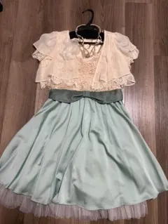 ミントグリーン パーティードレス セット