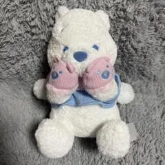 プーさん ぬいぐるみ ピンク×ブルー Winter Shiny Color