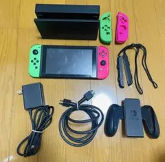 Nintendo Switch 本体 グリーン/ピンク　 多少ドリフト現象あり