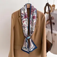 【MN-99】新品レディース ストール シルク風 ネックスカーフ首巻き スカーフ