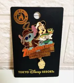 東京ディズニー シー 7周年記念ピンバッジ スティッチ ミッキー