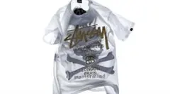 新品 STUSSY × mastermind JAPAN スカルTシャツ M